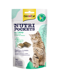 GimCat Nutri Pockets Catnip 60g – Snack Croccanti per Gatti con Erba Gatta, Vitamine e Taurina