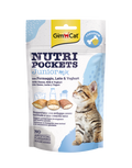 GimCat Nutri Pockets Junior Mix 60g – Snack per Gattini con Calcio, Vitamine e Taurina