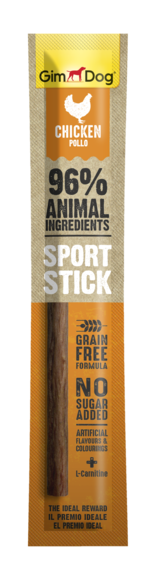 GimDog Sport Stick Cane 12g – Tacchino, Manzo, Pollo, Selvaggina, Anatra, Agnello | Snack Proteico Grain Free