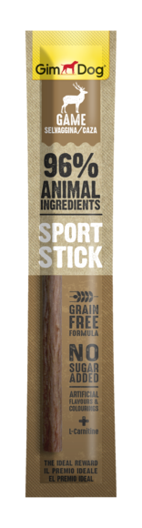 GimDog Sport Stick Cane 12g – Tacchino, Manzo, Pollo, Selvaggina, Anatra, Agnello | Snack Proteico Grain Free
