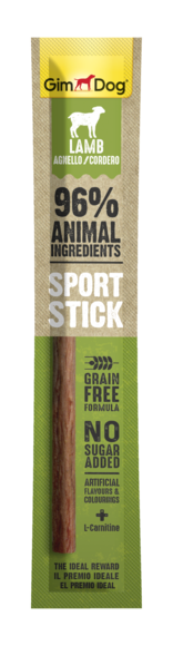 GimDog Sport Stick Cane 12g – Tacchino, Manzo, Pollo, Selvaggina, Anatra, Agnello | Snack Proteico Grain Free