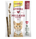 GimCat Sticks Snack per Gatti 4pz – Pollame, Agnello o Tacchino & Coniglio | Ricchi di Carne