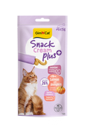 GimCat Snack Cream Plus per Gatti 6x15g – Salmone con Zucca, Pollo con Carote, Tonno con Zucchine