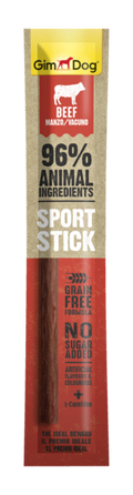 GimDog Sport Stick Cane 12g – Tacchino, Manzo, Pollo, Selvaggina, Anatra, Agnello | Snack Proteico Grain Free