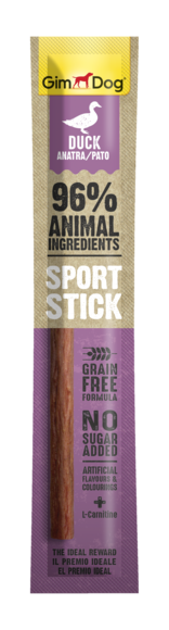 GimDog Sport Stick Cane 12g – Tacchino, Manzo, Pollo, Selvaggina, Anatra, Agnello | Snack Proteico Grain Free