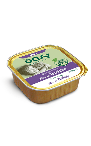 Paté per Gatti Adulti Ricco di Tacchino 100g Grain Free e Gluten Free