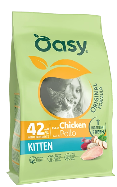 Original Formula • Kitten Pollo 1,5 kg – Cibo Secco Completo per Gattini da 1 a 12 Mesi