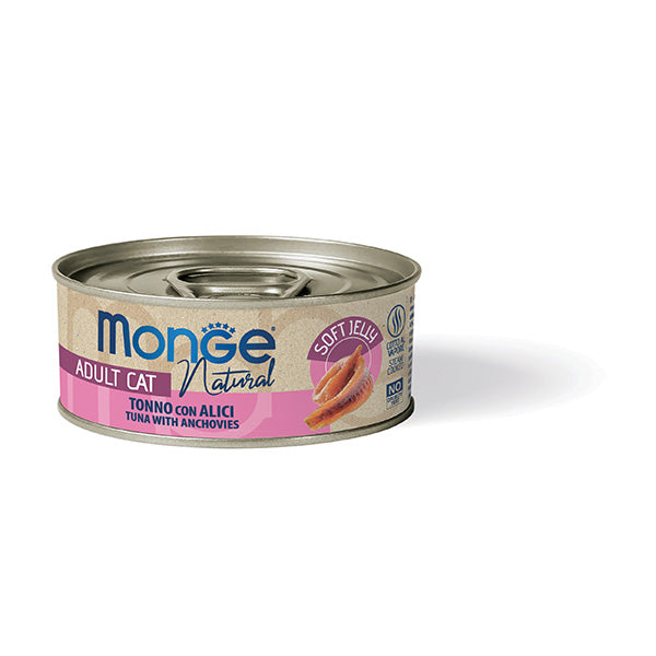 Monge Natural Tonno con Alici – Cibo Umido per Gatti Adulti 80g