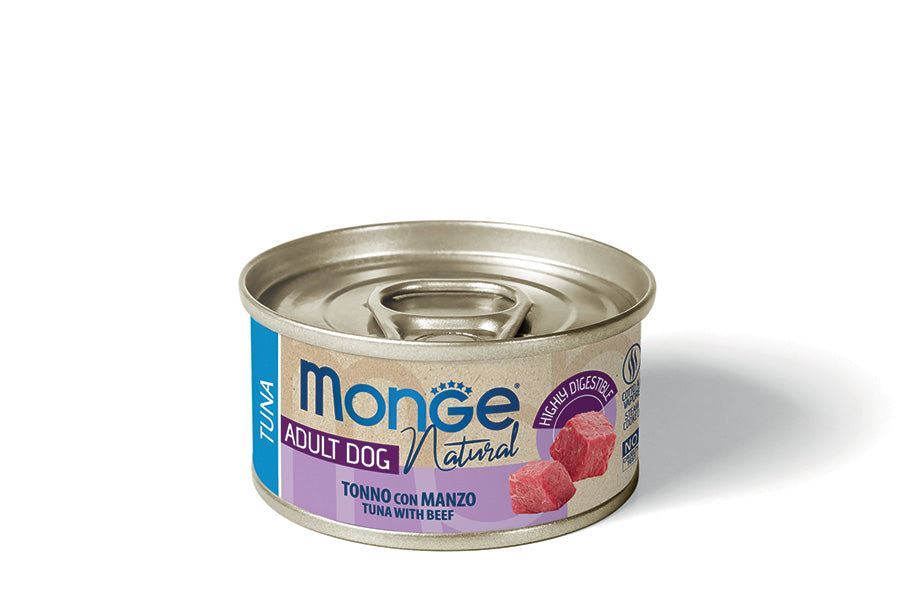 Monge Natural Tonno con Manzo - Lattina 95 grammi