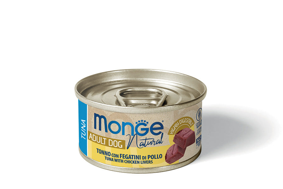 Monge Natural Tonno con Fegatini di Pollo – Lattina 95 g