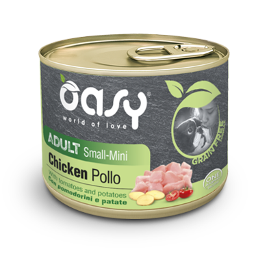 Adult Small/Mini Umido Grain Free – Pollo con Pomodorini e Patate