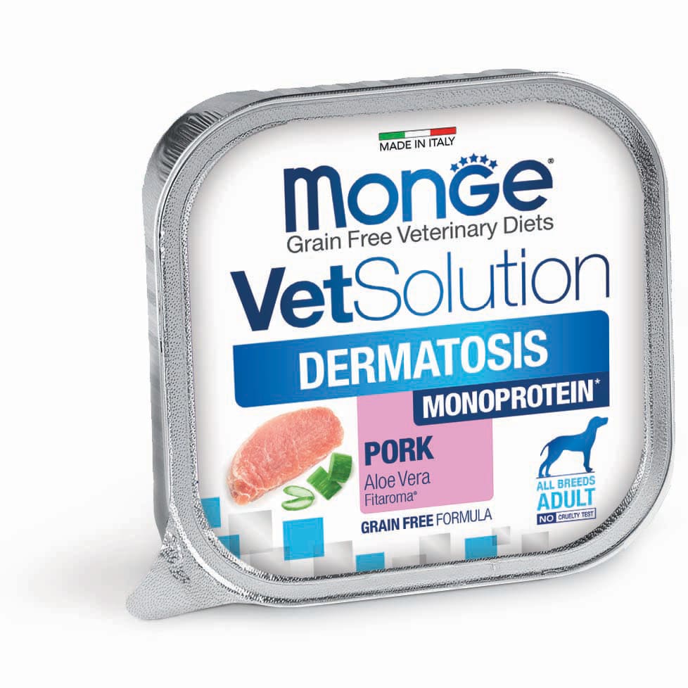 Monge VetSolution Dermatosis Monoprotein Maiale All Breeds Adult - 150 grammi