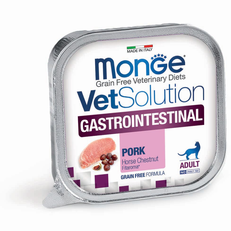 Monge VetSolution Gastrointestinal Maiale – Alimento Dietetico Completo per Gatti Adulti