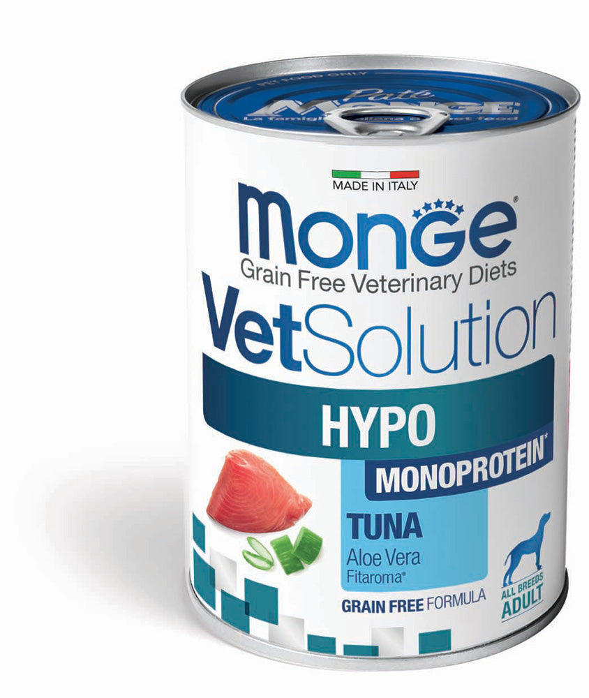 Monge VetSolution Hypo Monoprotein Tonno All Breeds Adult - 400 grammi