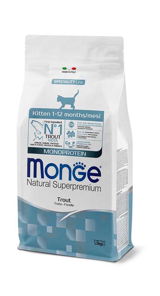 Monge Natural Superpremium Monoprotein Kitten Trota