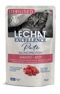 LeChat Excellence Sterilised Paté Monoprotein Manzo – Cibo Umido Gatti Sterilizzati 85g