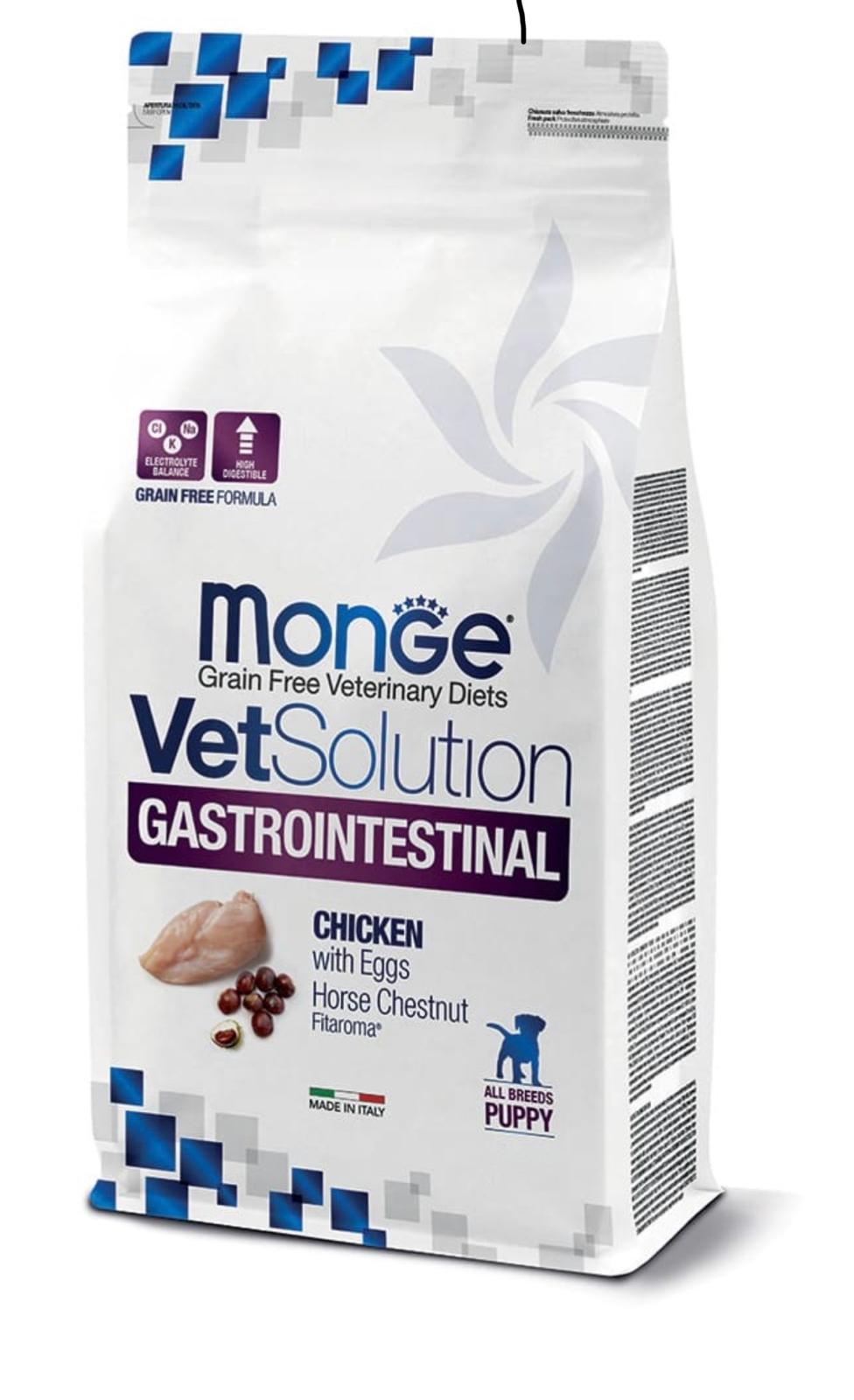 Monge VetSolution Gastrointestinal Pollo con Uova Puppy - 1,5 kg / 5 kg
