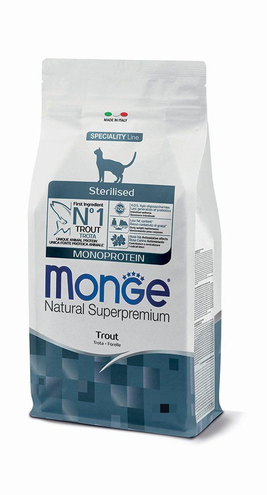 Monge Natural Superpremium Monoprotein Sterilised Trota