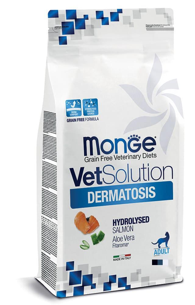 Monge VetSolution Dermatosis Feline Adult – Hydrolysed Salmone
