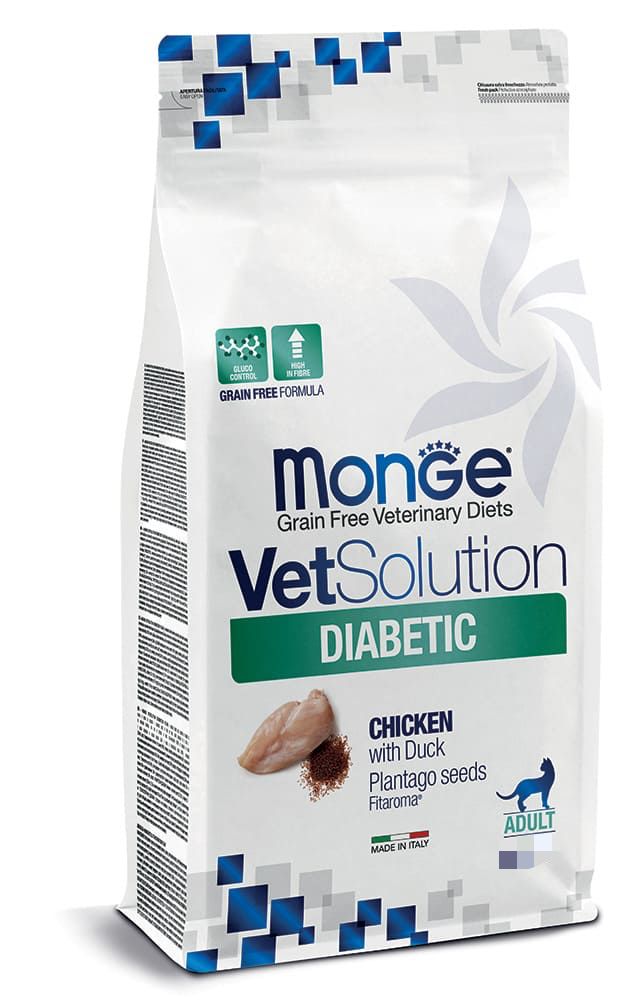 Monge VetSolution Diabetic Feline – Pollo con Anatra
