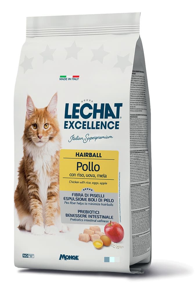 Le Chat Excellence Hairball Pollo con Riso, Uova e Mela