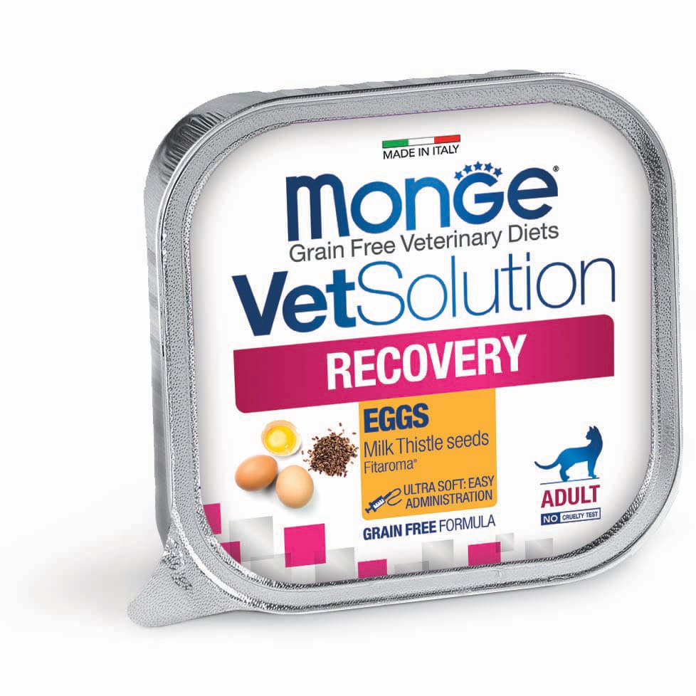 Monge VetSolution Recovery Uova – Alimento Dietetico Completo per Gatti Adulti