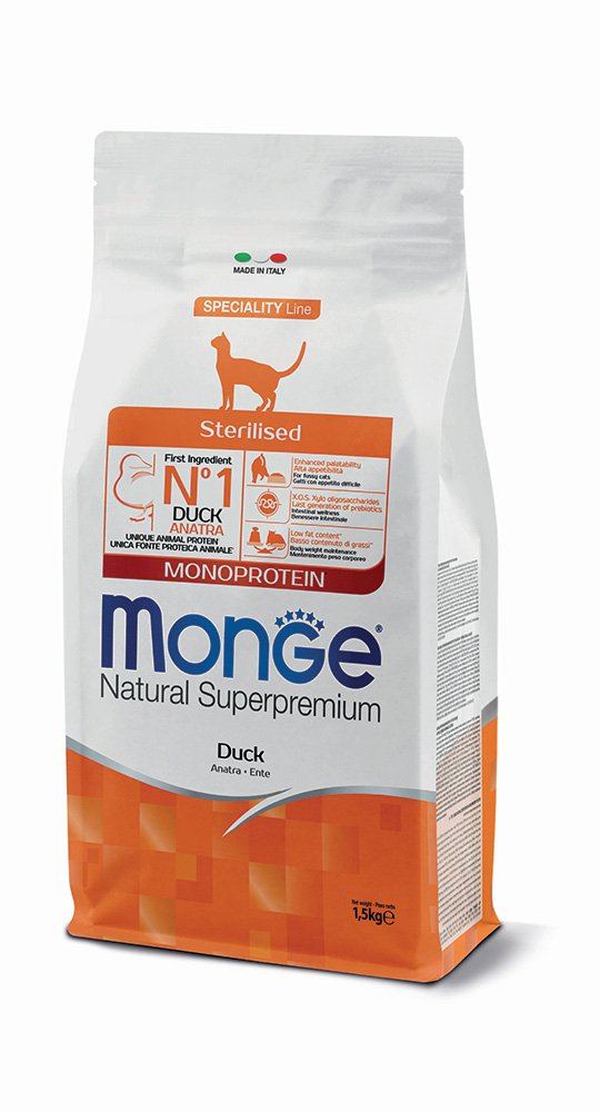 Monge Natural Superpremium Monoprotein Sterilizzato Anatra