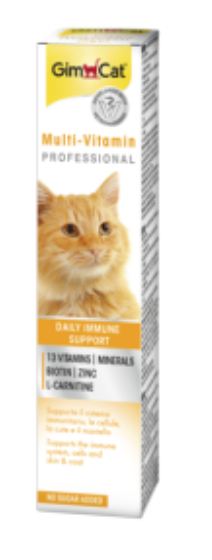 GimCat Multi-Vitamin Professional Pasta per Gatti – Supporto Sistema Immunitario con 13 Vitamine
