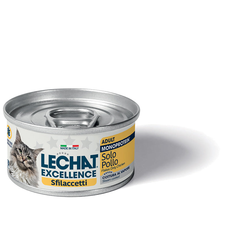 LeChat Excellence Monoprotein Solo Pollo – Cibo Umido Gatti Adulti 80g
