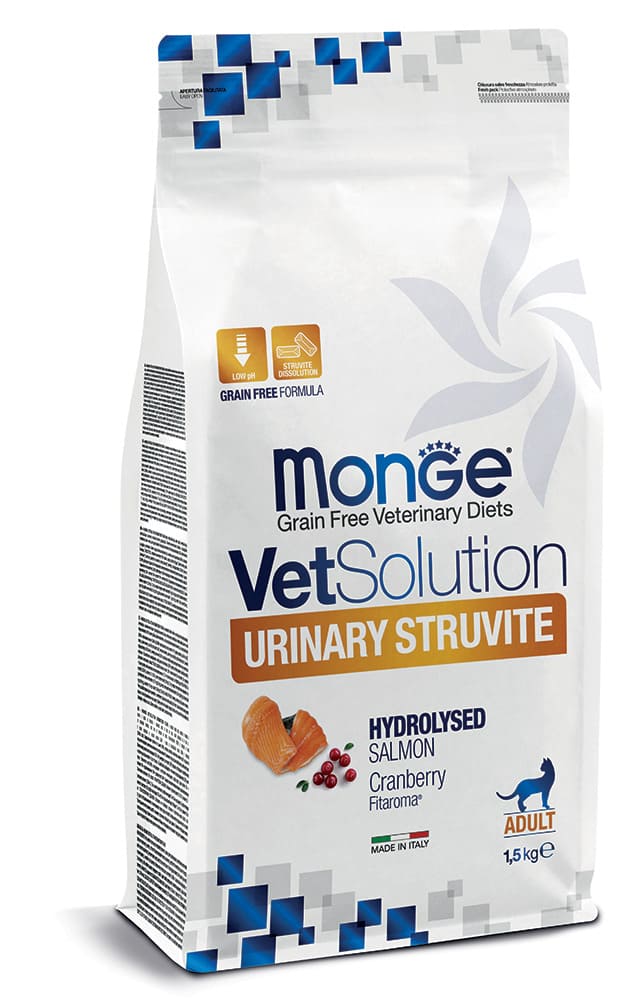 Monge VetSolution Urinary Struvite Feline – Salmone per Gatti Adulti