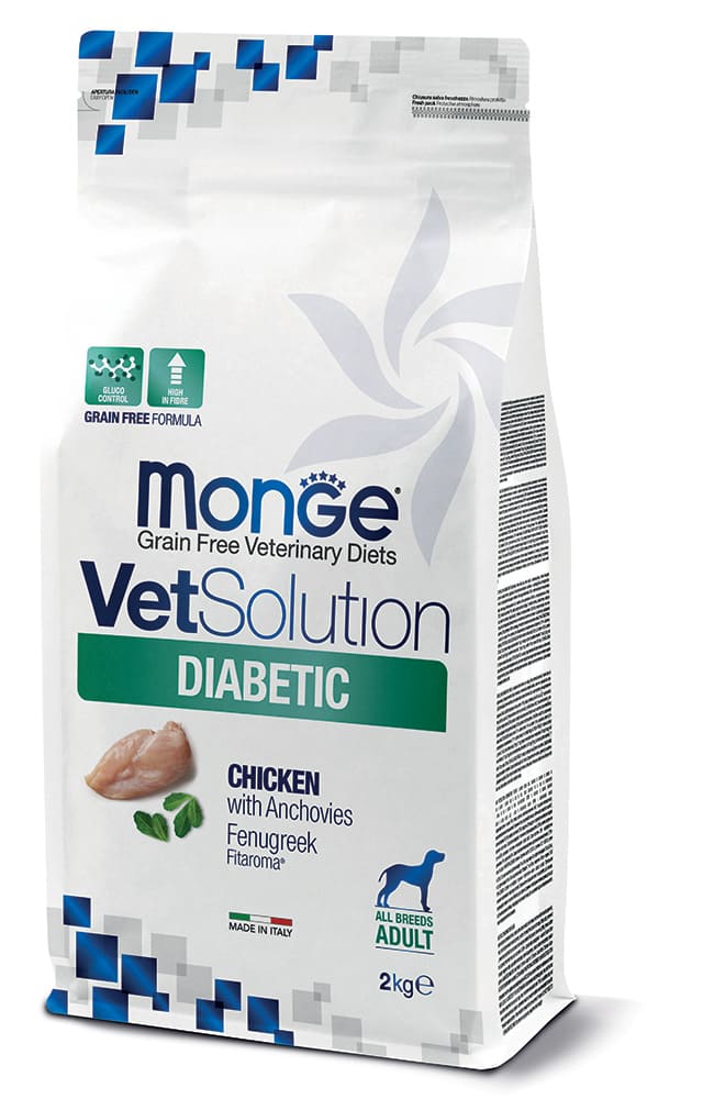 Monge Vetsolution Canine Diabetic alimento dietetico completo per cani adulti