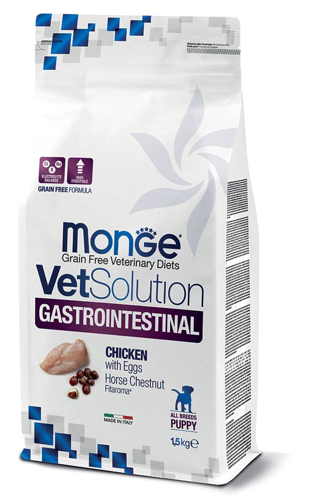 Monge VetSolution Gastrointestinal Pollo con Uova Puppy - 1,5 kg / 5 kg