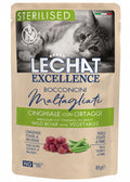 LeChat Excellence Sterilised Bocconcini Cinghiale con Ortaggi – Cibo Umido Gatti Sterilizzati 85g