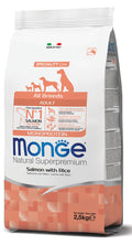 Natural Superpremium All Breeds Adult Monoprotein – Salmone con Riso