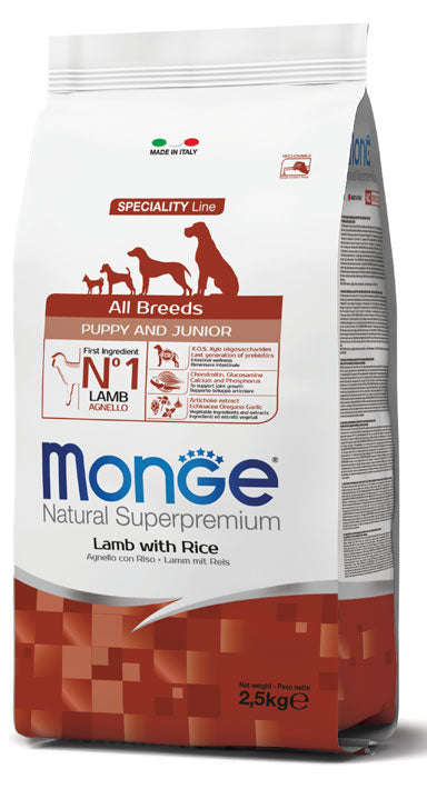 Natural Superpremium All Breeds Puppy & Junior – Agnello con Riso