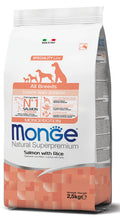 Natural Superpremium All Breeds Puppy & Junior Monoprotein – Salmone con Riso
