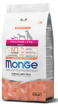 Natural Superpremium Extra Small Adult – Salmone con Riso per Cani Taglia Extra Small