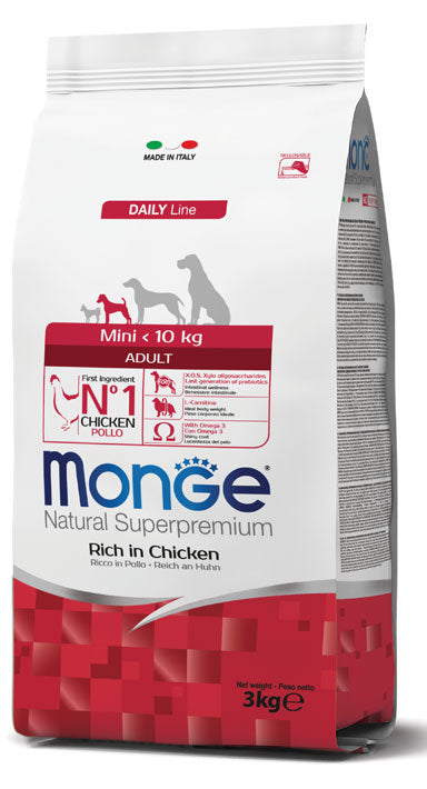 Natural Superpremium Mini Adult – Ricco in Pollo per Cani Taglia Piccola