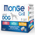 Monge Grill Multipack Buste 12 x 100 g – Pollo e Tacchino, Manzo, Merluzzo