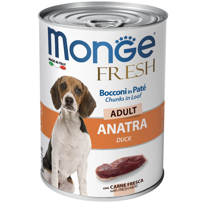 Monge Fresh Bocconi in Paté all’Anatra – Adult 400 g