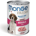 Monge Fresh Bocconi in Paté al Maiale 400 g – Alimento Completo per Cani Adulti