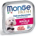 Monge Fresh Paté con Bocconcini al Maiale 100 g – Alimento Completo per Cani