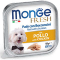 Monge Fresh Paté con Bocconcini al Pollo 100 g – Alimento Completo per Cani
