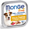 Monge Superpremium Fruit Paté e Bocconcini con Pollo e Lamponi – 100 g