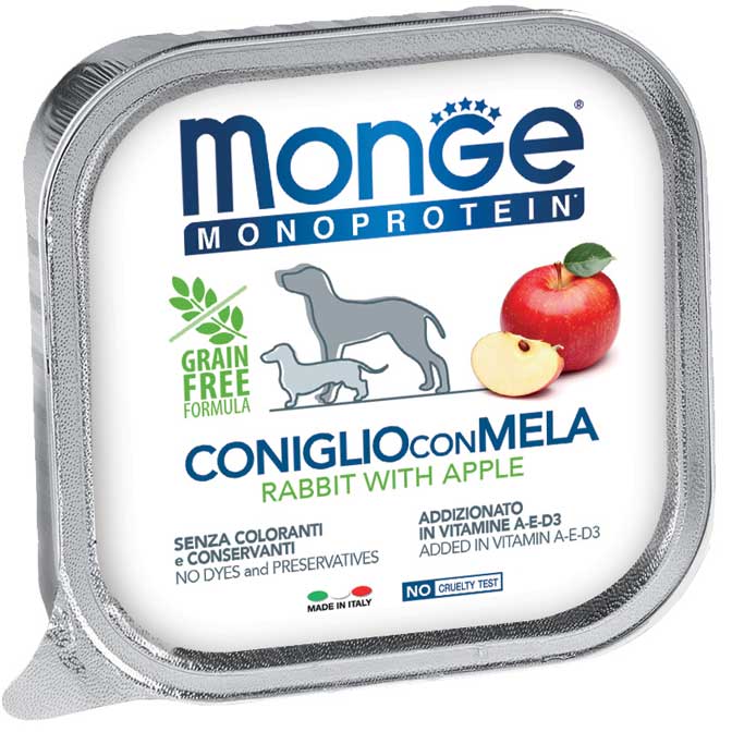 Natural Superpremium Monoprotein Paté Coniglio con Mela