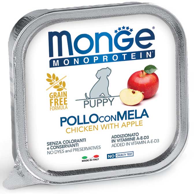 Natural Superpremium Monoprotein Puppy Paté Pollo con Mela