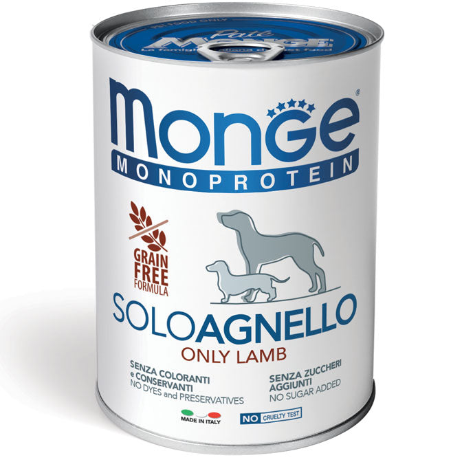 Natural Superpremium Monoprotein Paté Solo Agnello