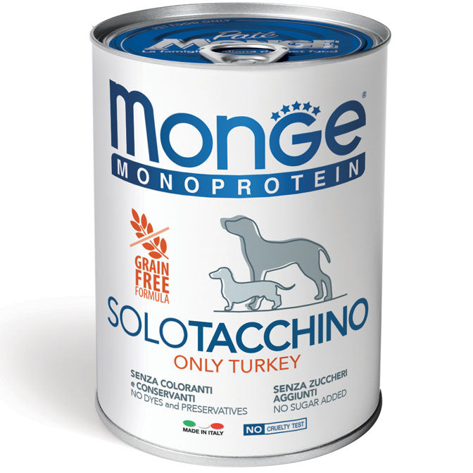 Natural Superpremium Monoprotein Paté Solo Tacchino