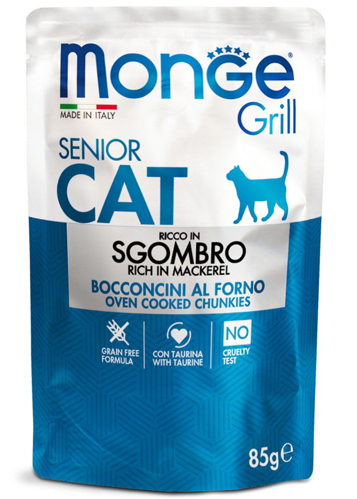 Monge Grill – Bocconcini in Jelly Ricco in Sgombro 85g