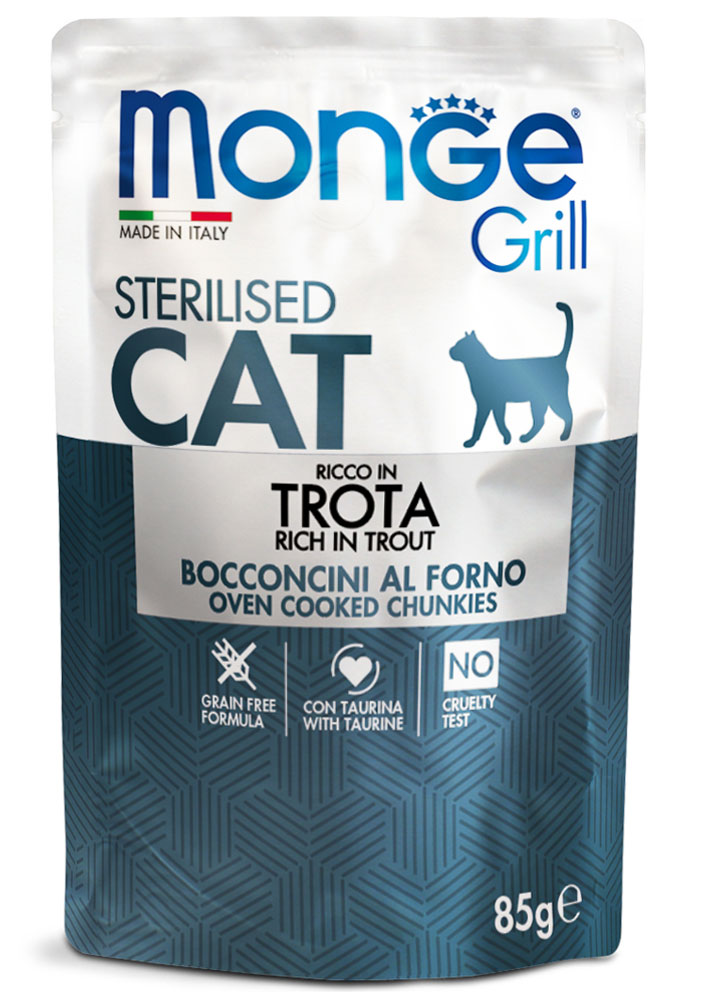 Monge Grill – Bocconcini in Jelly Ricco in Trota 85g